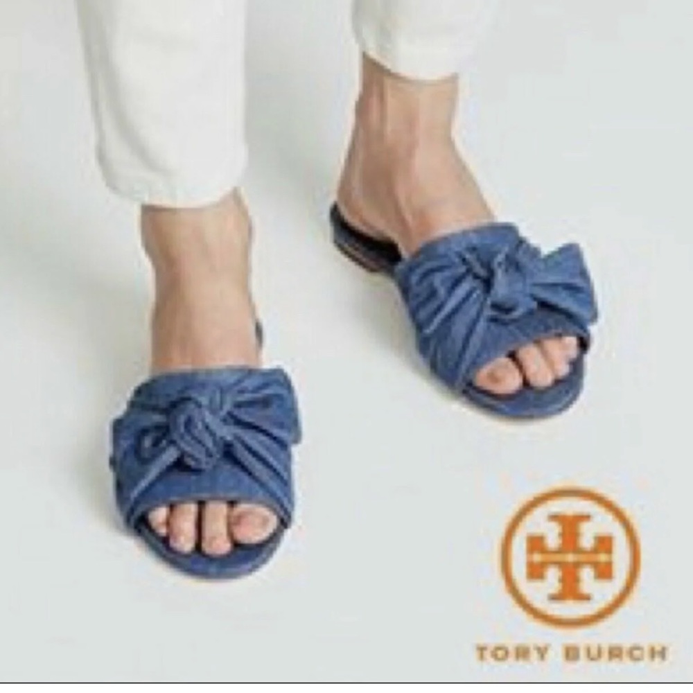EUC Tory Burch Annabelle Bow Slide